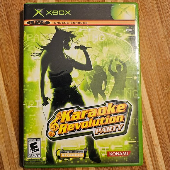 Original X-Box Karaoke Revolution + Karaoke Revolution Party + Konami MIC Bundle - Picture 2 of 13